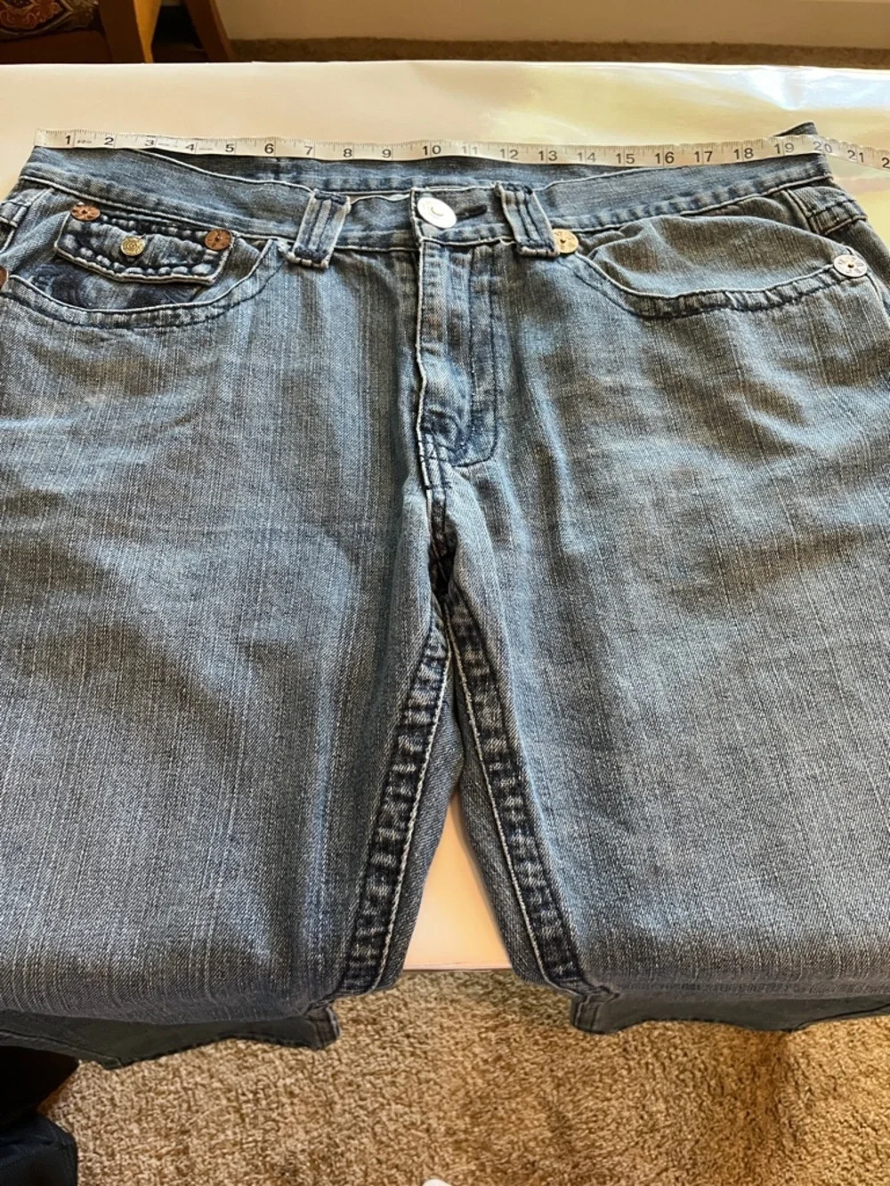 True Religion Joey Super T Straight Leg Size 40